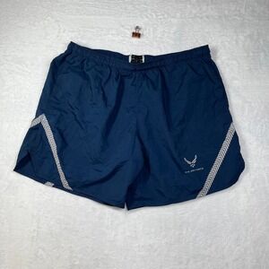 US Air Force PT Trunk Shorts Men Large Blue Physical Training Uniform Athleisure